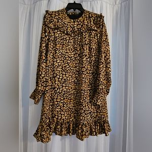 Animal print shift dress